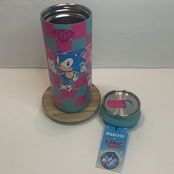 Sonic The Hedgehog Tumbler 16 oz Insulated Can New - Picture 5 of 10